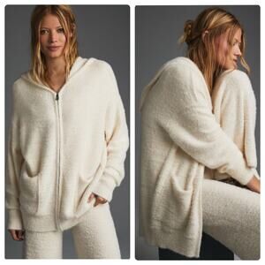 Anthropologie Daily Practice Fleece Oversized Cozy Zip-Up Hoodie
